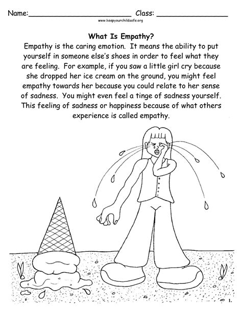 Printable Free Empathy Worksheets Pdf